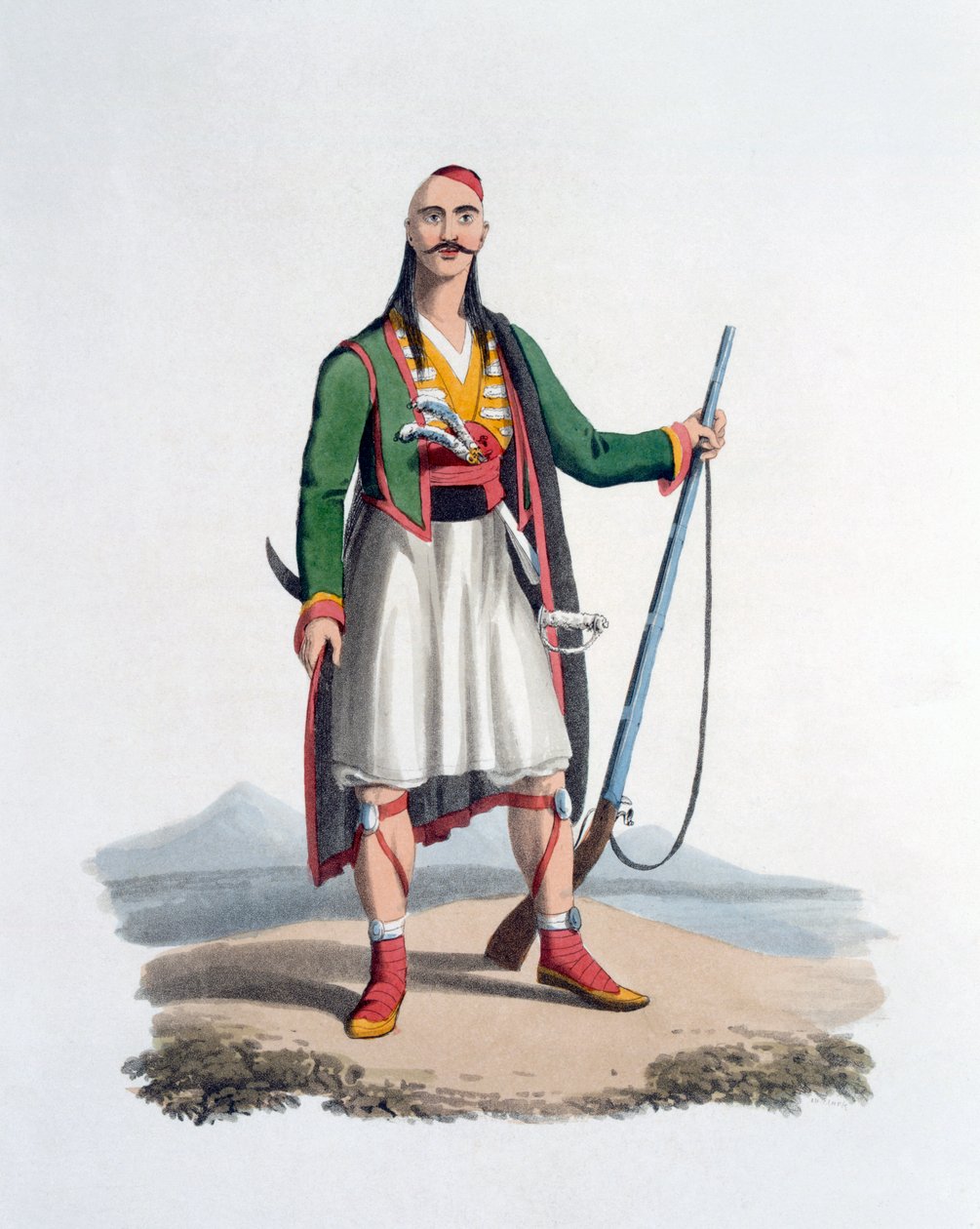 Oficial de los Spahis, 1818 de English School