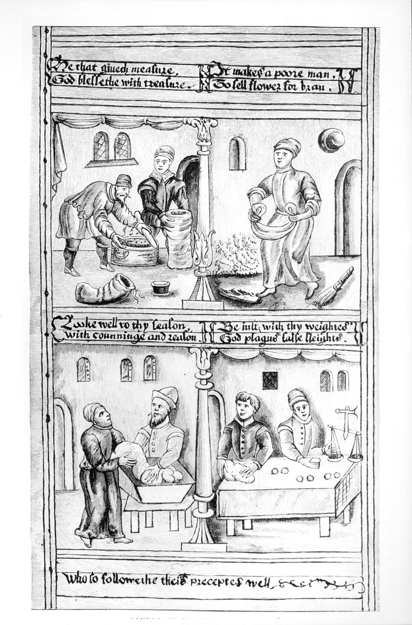 Ordenanza de los Panaderos de York, 1595-96 de English School
