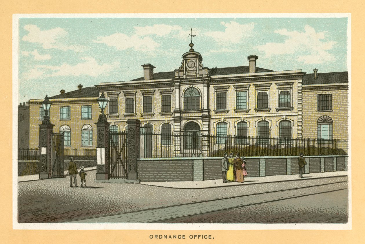 Ordnance Office (litografía en color) de English School