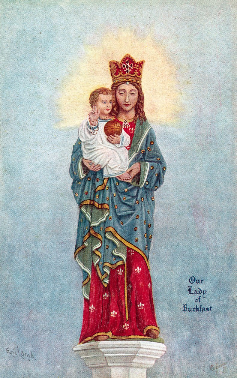 Nuestra Señora de Buckfast (litografía en color) de English School