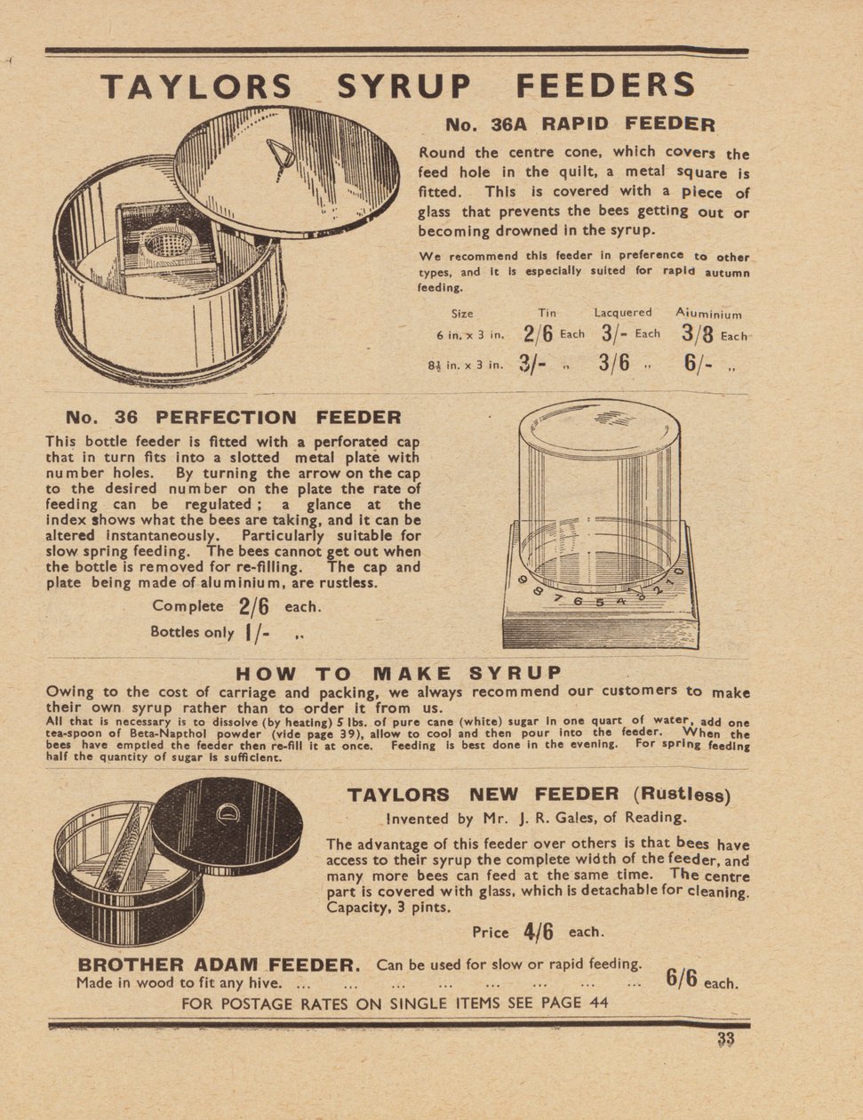 Página Catálogo Taylors Bee Supplies de English School