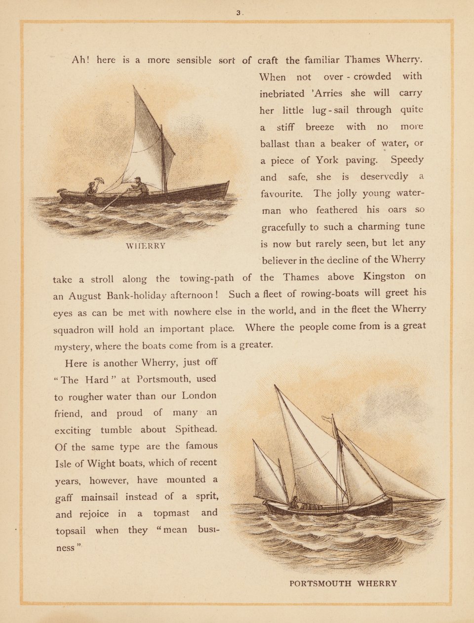 Página de Los barcos del mundo, finales del siglo XIX (litografía en color) de English School