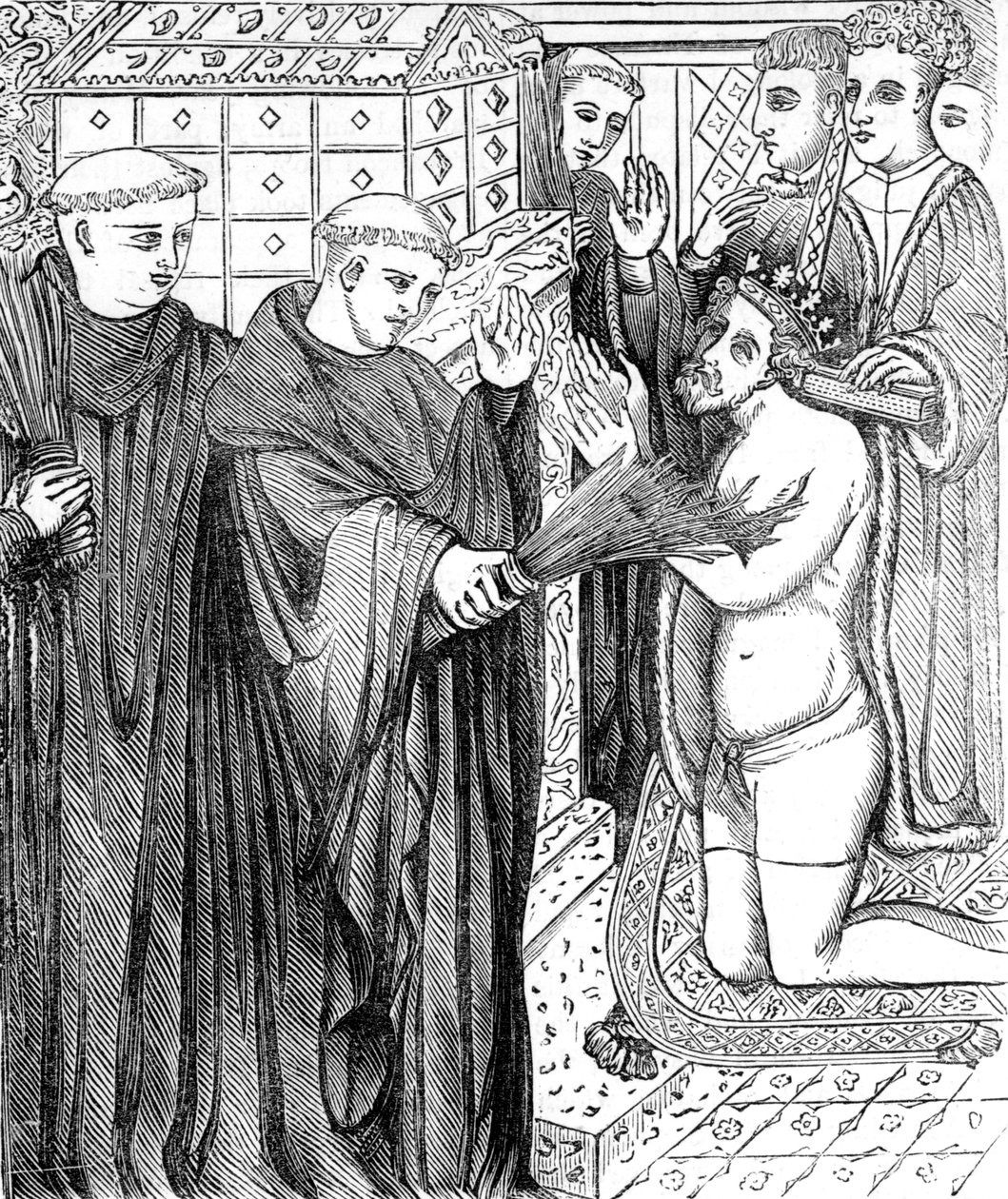 Penitencia de Enrique II, después de un grabado en 