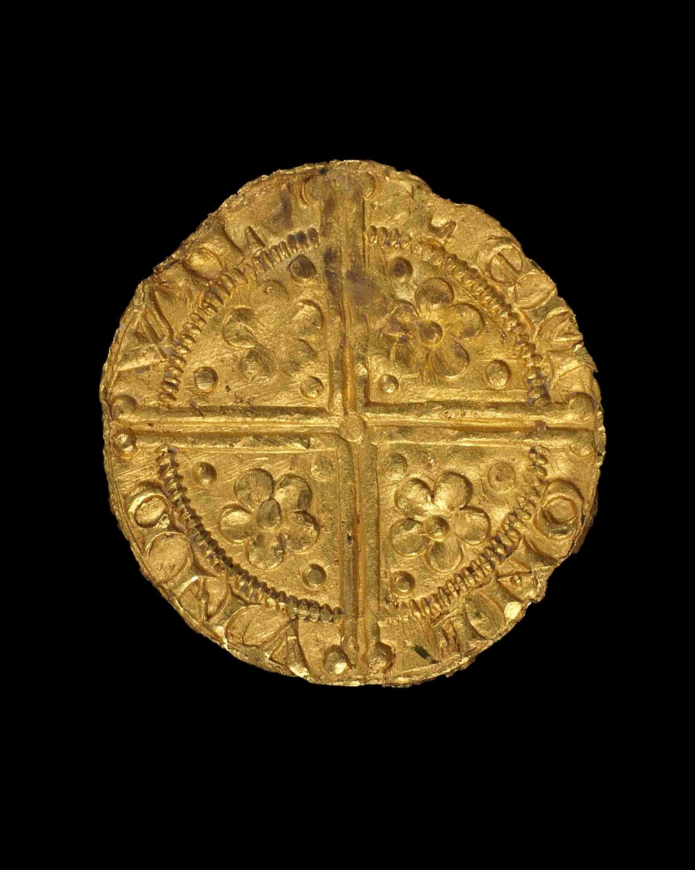 Penique del rey Enrique III, 1257-58 (oro) de English School