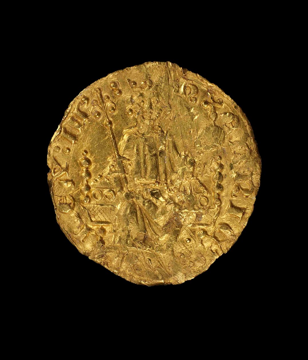 Penique del rey Enrique III, 1257-58 (oro) de English School