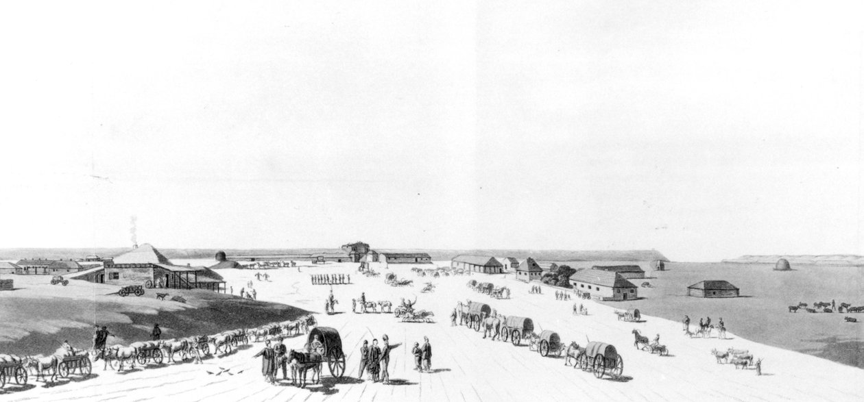 Perekop, Crimea, de Viajes a través de las Provincias del Sur del Imperio Ruso en 1793-94 por Pallas, 2ª edición, 1812 de English School