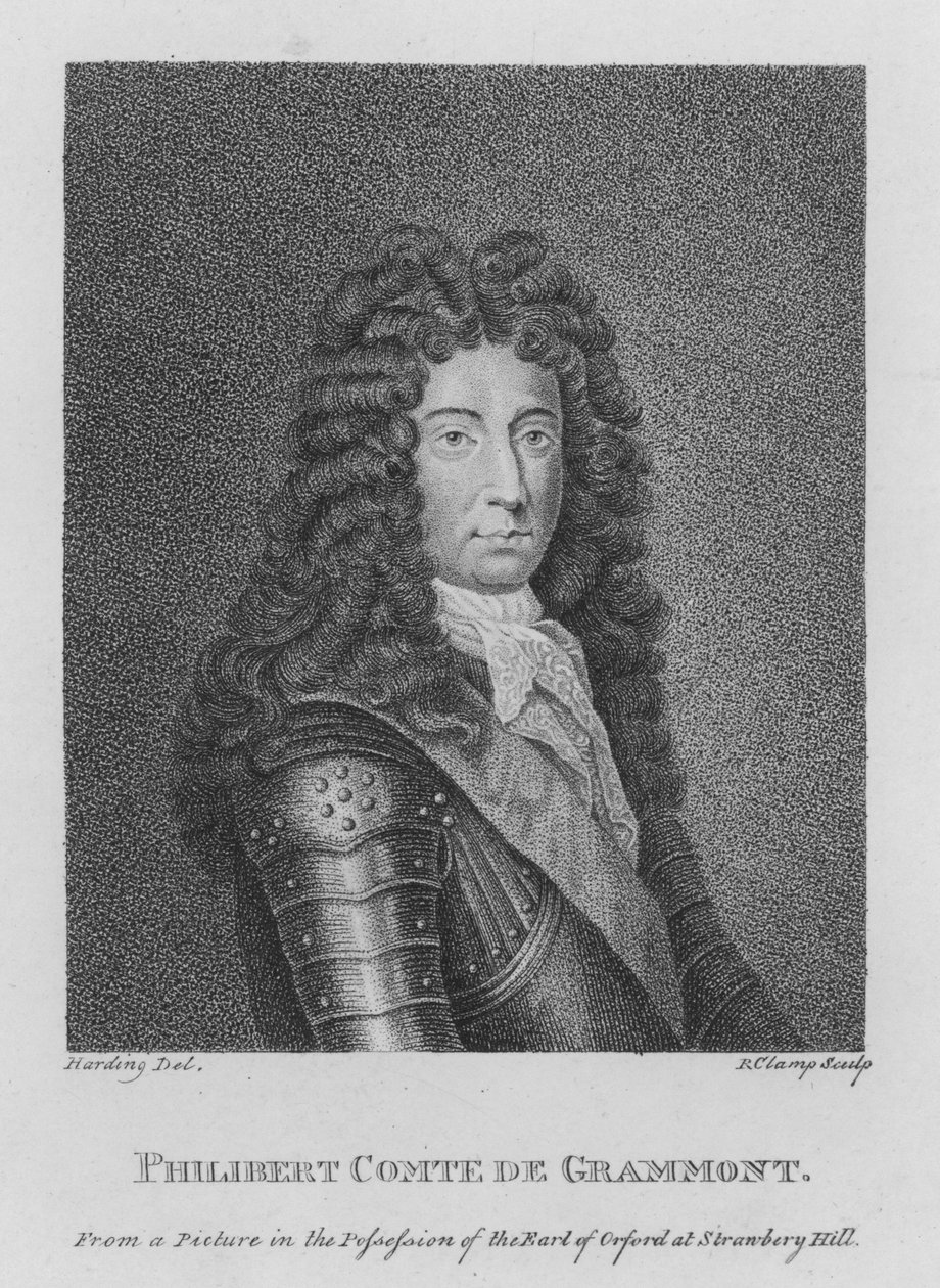 Philibert Comte de Grammont (grabado) de English School