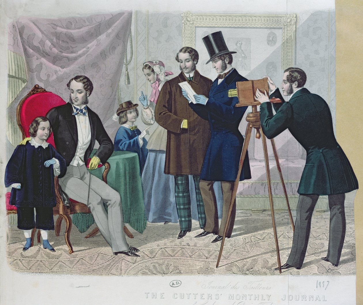 Sesión fotográfica, 1857 de English School