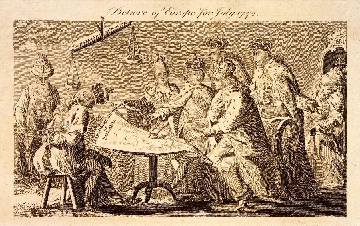 Imagen de Europa de julio de 1772, c.1772 (grabado) de English School