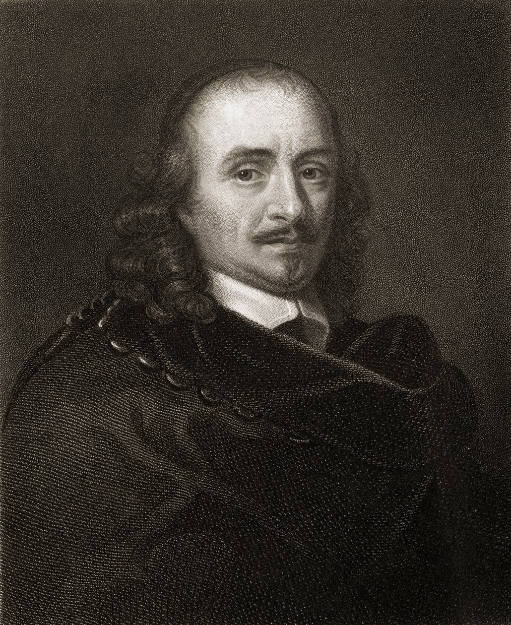 Pierre Corneille (1606-84) de Gallery of Portraits, publicado en 1833 de English School
