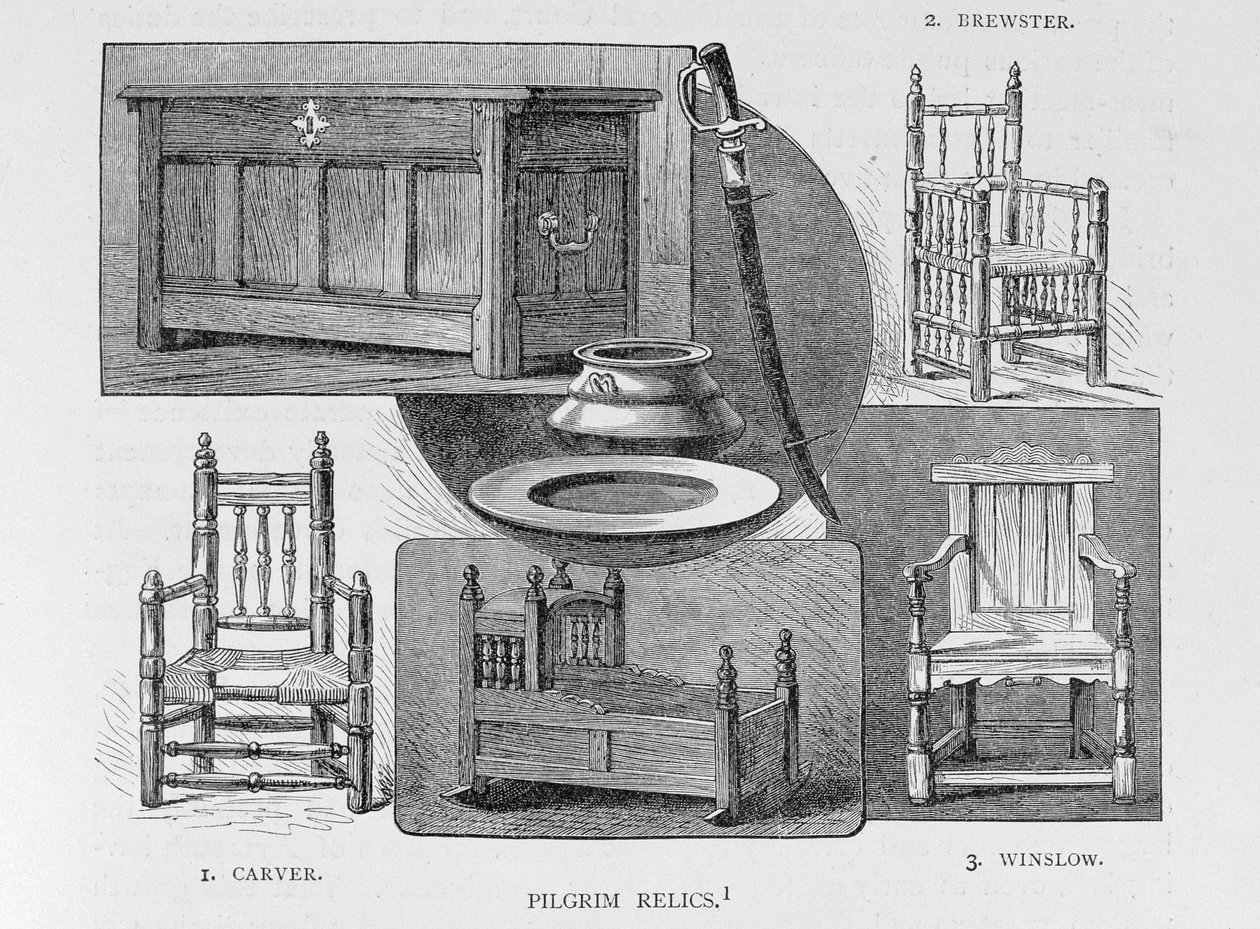 Reliquias de peregrinos, ilustración del Volumen III de 