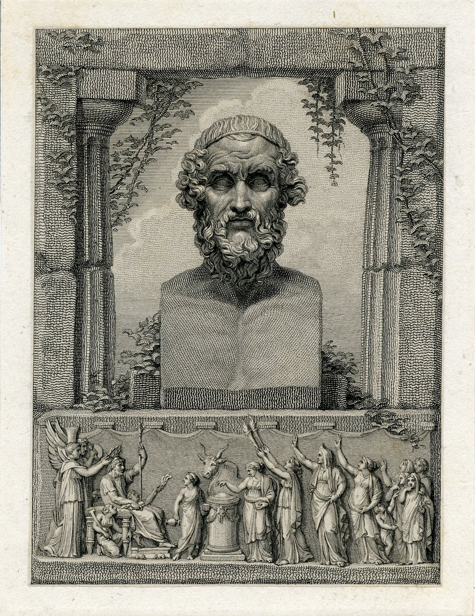 Píndaro, poeta lírico griego antiguo (c.522-c.433 a.C.) de English School