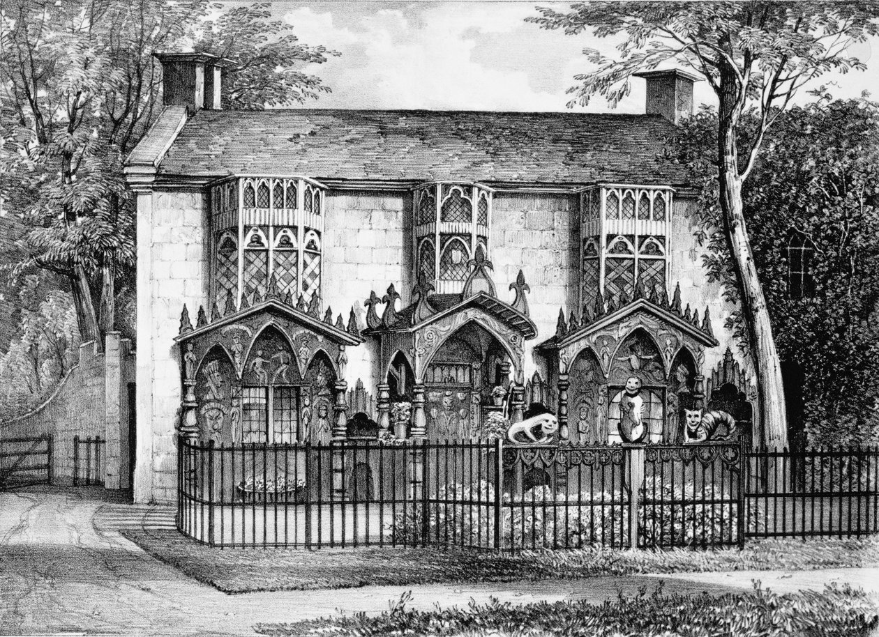 Plas Newyyd, cerca de Llangollen, Gales, la residencia de Lady Eleanor Butler y Miss Ponsonby de English School