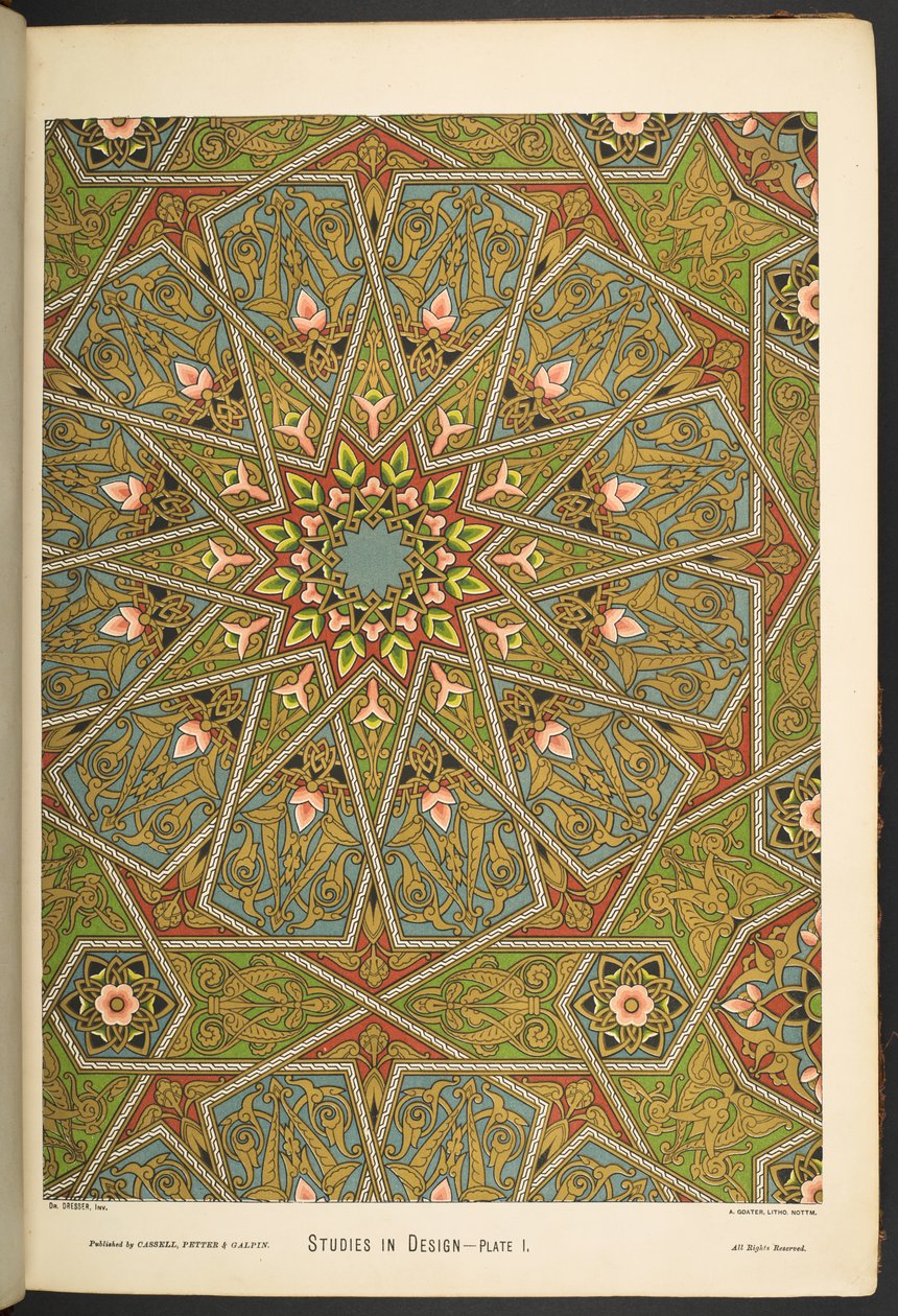 Placa i  , de Estudios en Diseño. [60 láminas de colores.] de English School