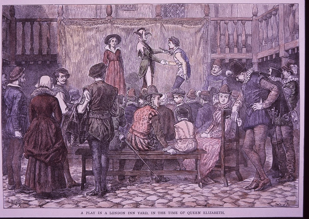Obra de teatro representada en London Inn Yard de English School