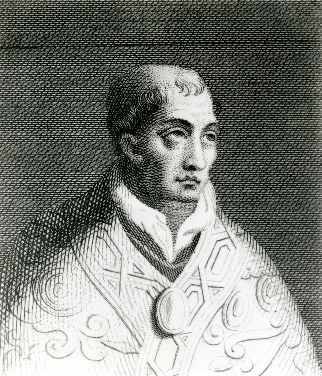 Papa Juan VIII (820-82) (grabado) de English School