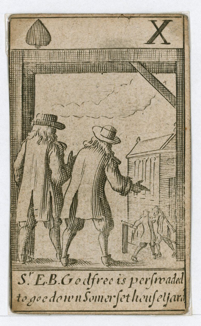 Naipe de la conspiración papista (grabado) de English School
