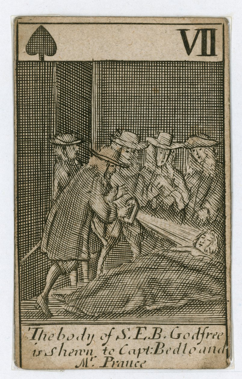 Naipe de la conspiración papista (grabado) de English School