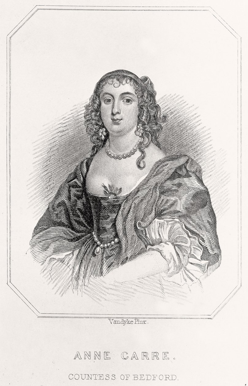 Retrato de Anne Carre, Condesa de Bedford, 1835 de English School