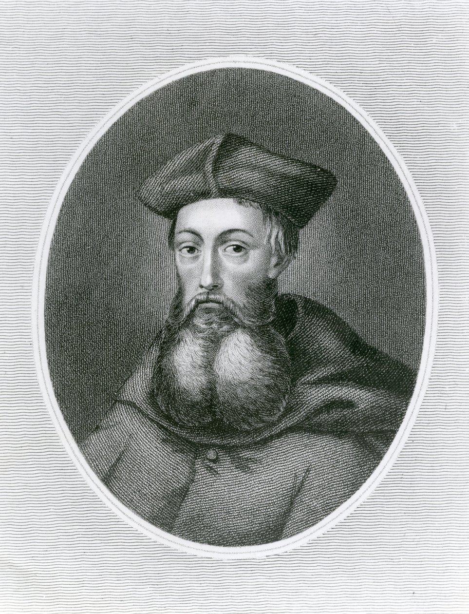 Retrato del Cardenal Reginald Pole (1500-58) (grabado) de English School