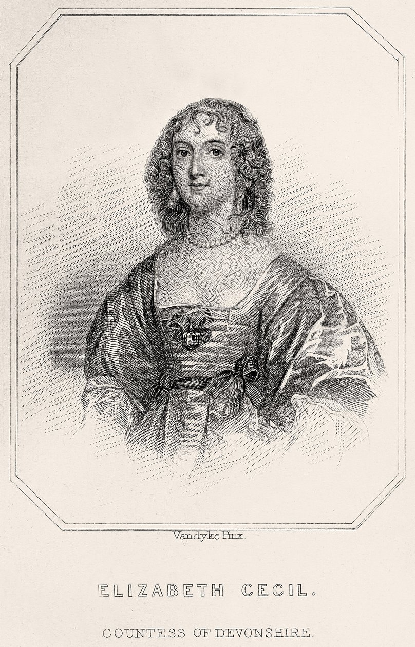 Retrato de Elizabeth Cecil, Condesa de Devonshire de English School