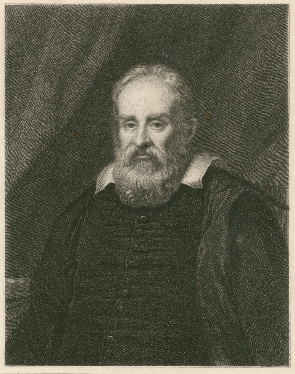 Retrato de Galileo Galilei de English School