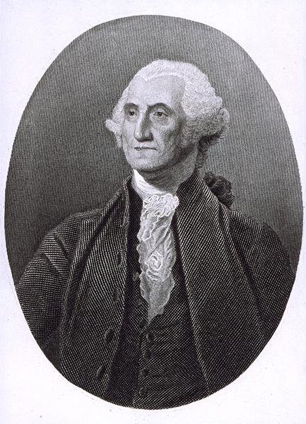 Retrato de George Washington (1732-1799) (grabado) de English School