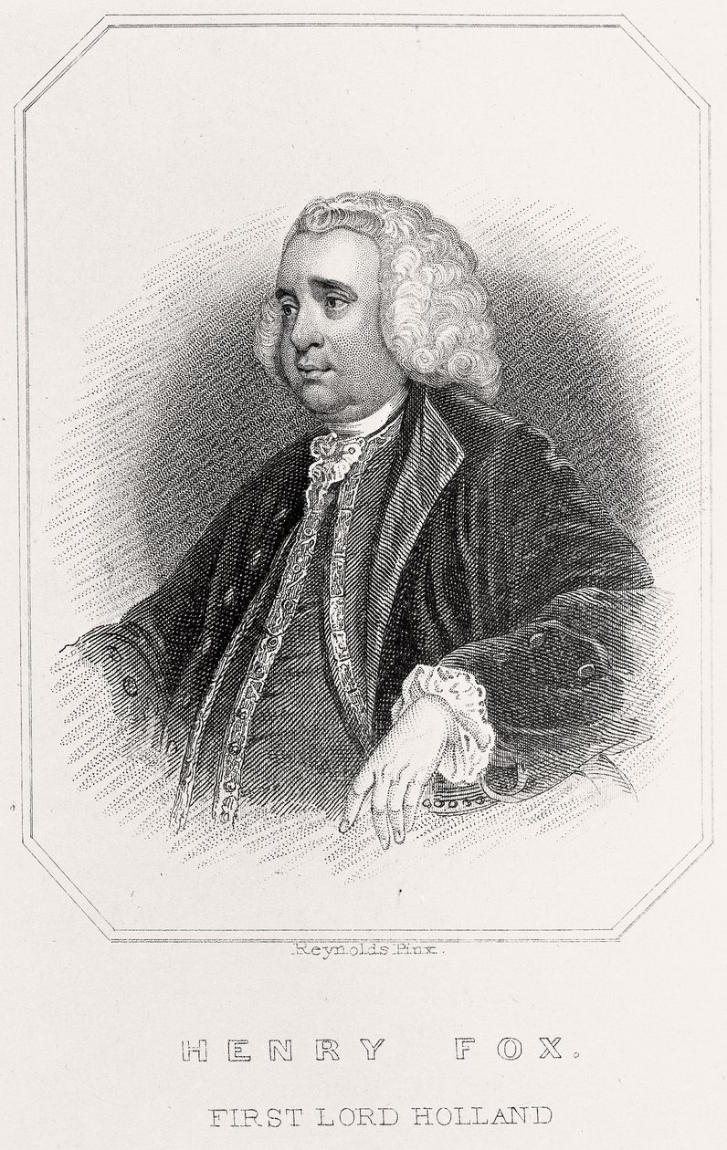 Retrato de Henry Fox, Primer Lord Holland de English School