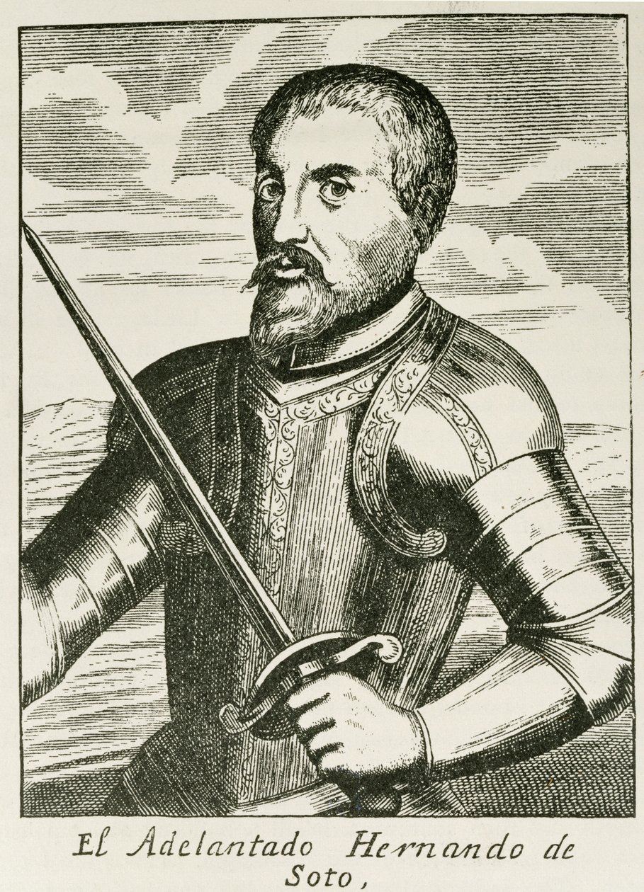 Retrato de Hernando de Soto (c.1496-1542) de 