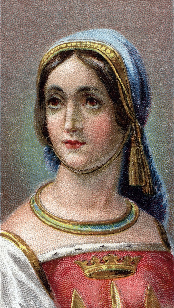 Retrato de Juana de Arco (c1412-31) - De la serie "Líderes de Hombres" de English School