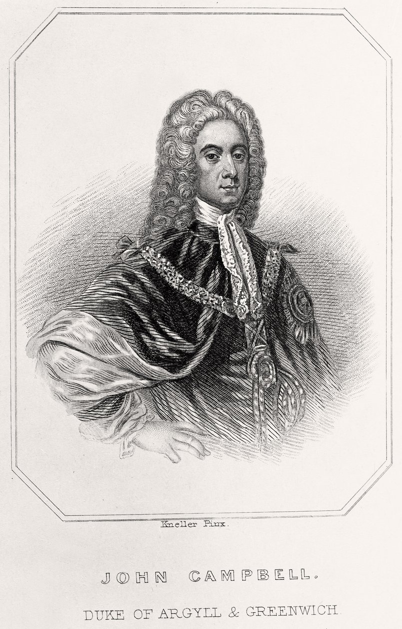 Retrato de John Campbell, Duque de Argyll y Greenwich de English School
