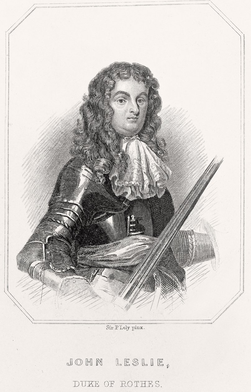 Retrato de John Leslie, Duque de Rothes de English School