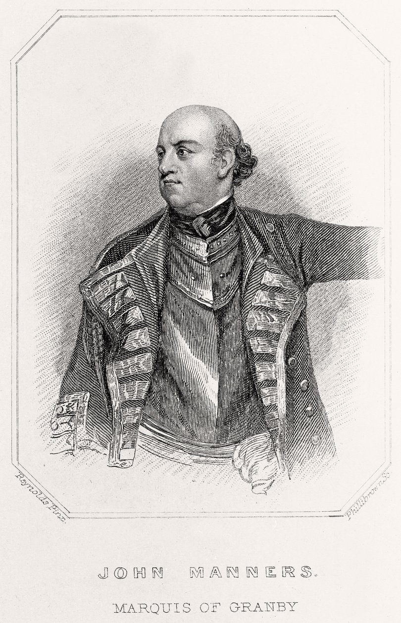 Retrato de John Manners, Marqués de Granby de English School