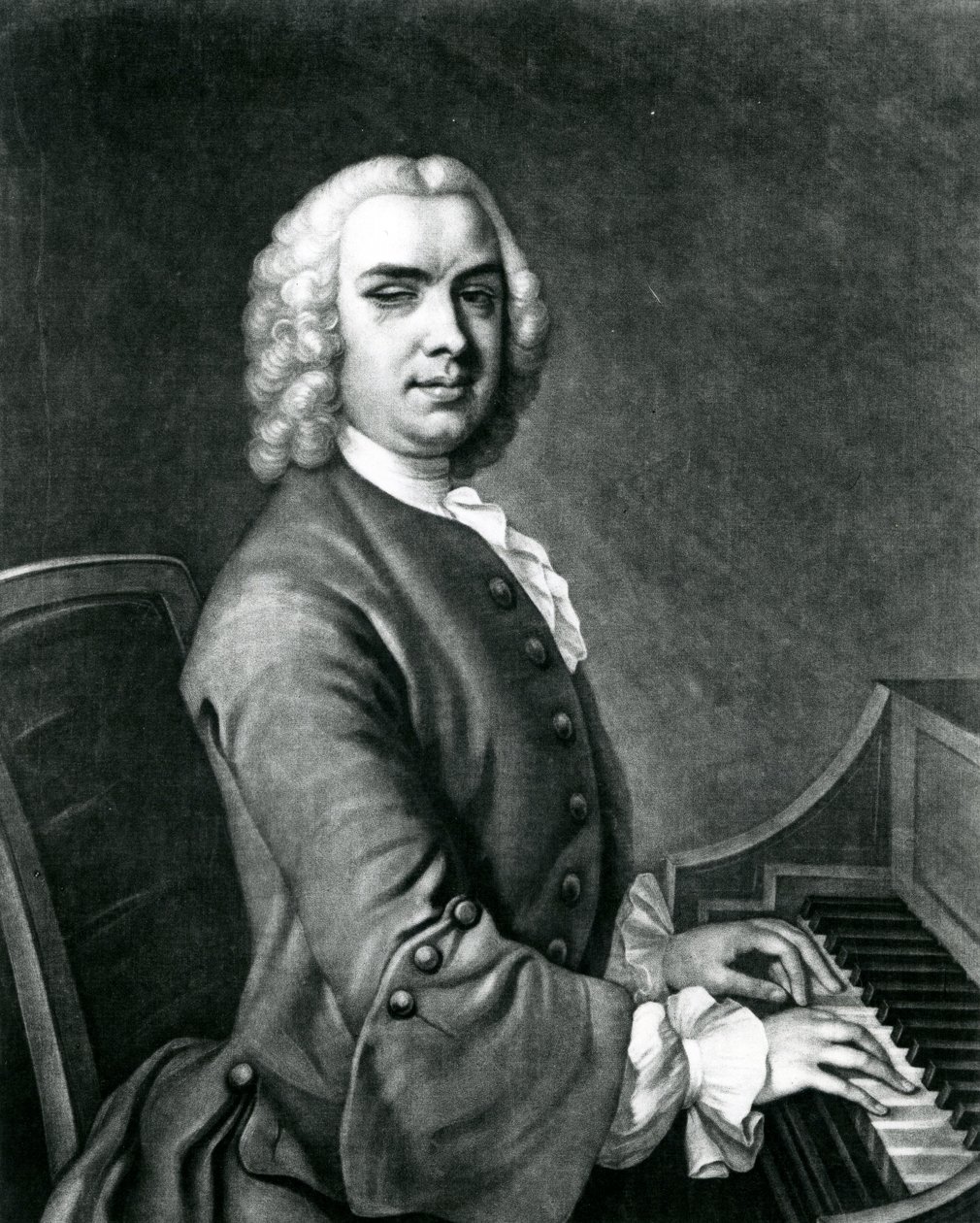 Retrato de John Stanley (1712-86) de English School