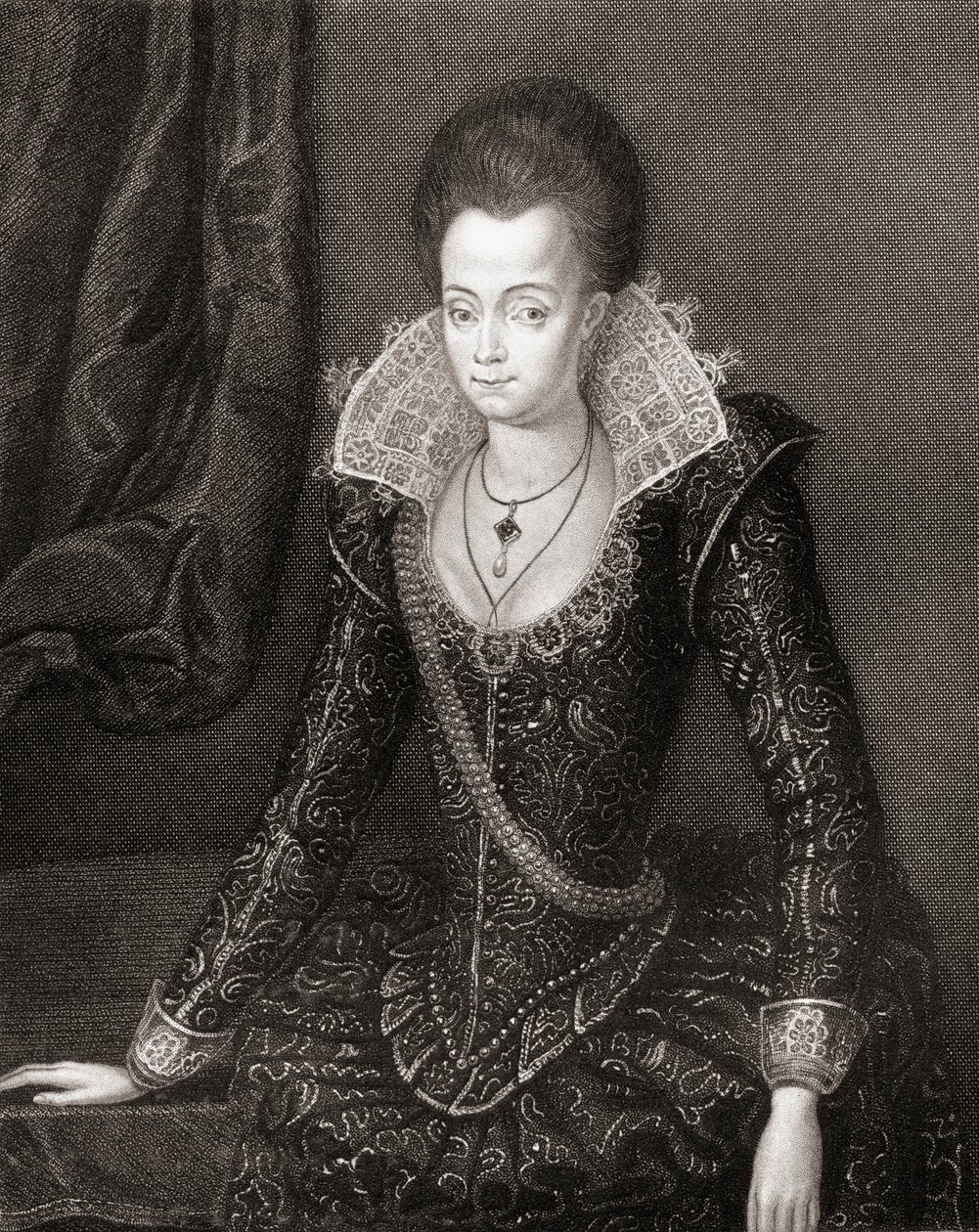 Retrato de Lady Arabella Stuart (1575-1615) de Lodges British Portraits, 1823 de English School
