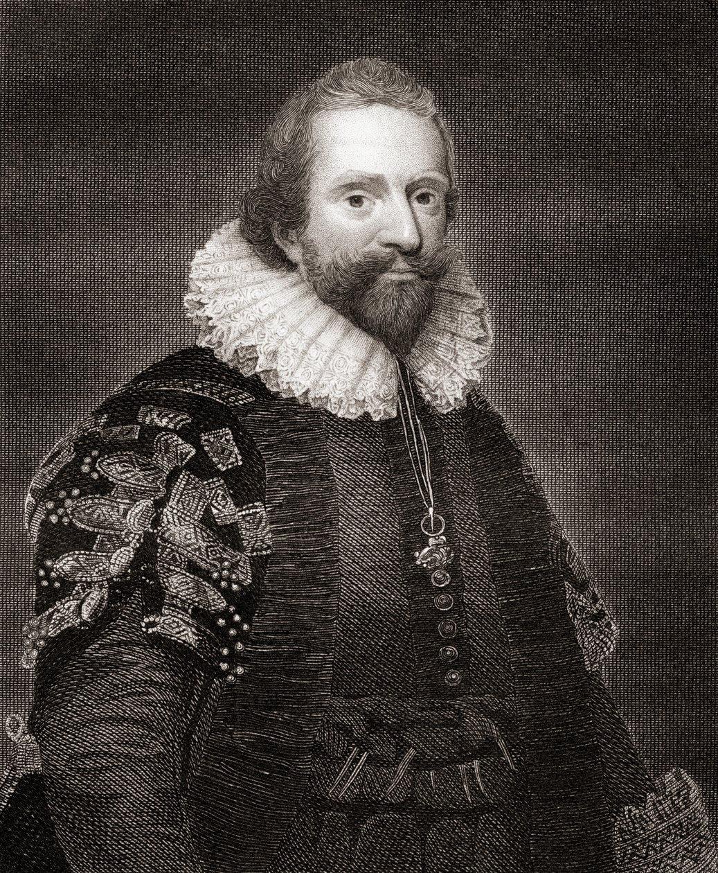 Retrato de Lionel Cranfield, de Retratos Británicos de Lodge, 1823 de English School