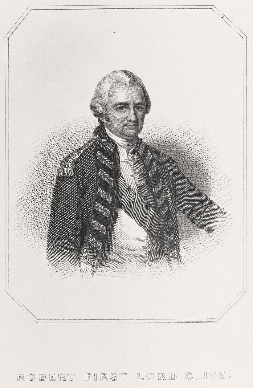 Retrato de Robert, Primer Lord Clive de English School