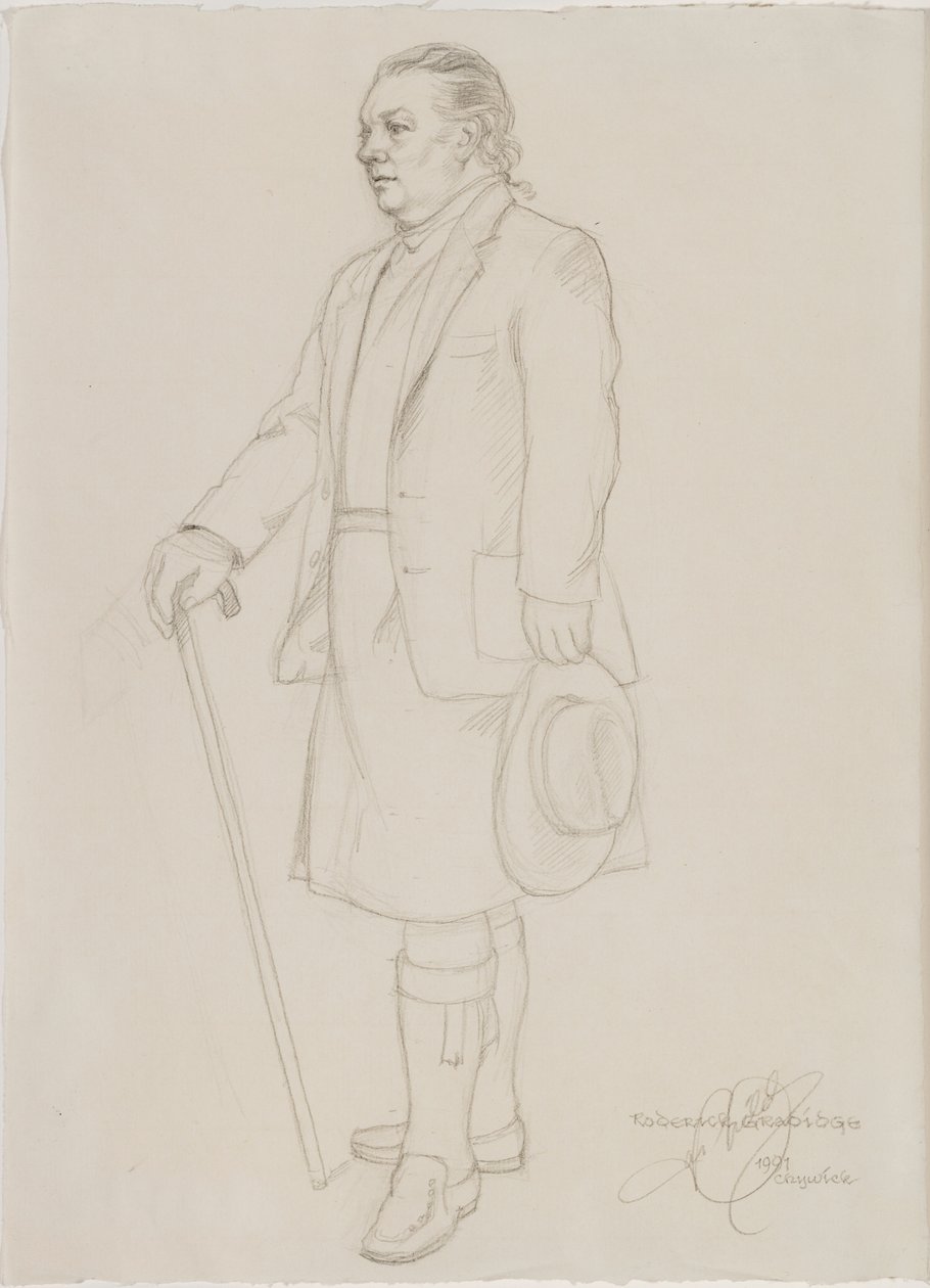 Retrato de Roderick Gradidge de English School