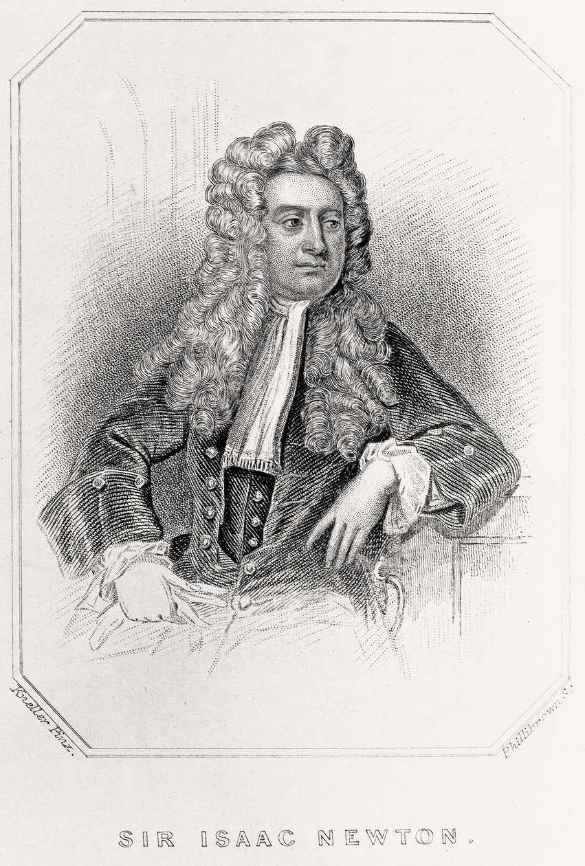 Retrato de Sir Isaac Newton de English School