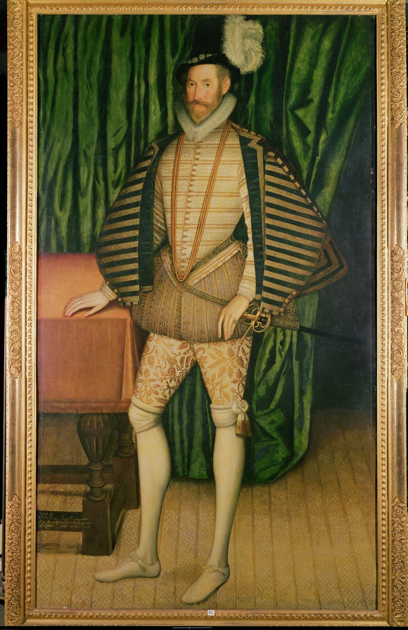 Retrato de Sir Jerome Bowes (d.1616), embajador ante el Zar de Rusia, 1583 de English School