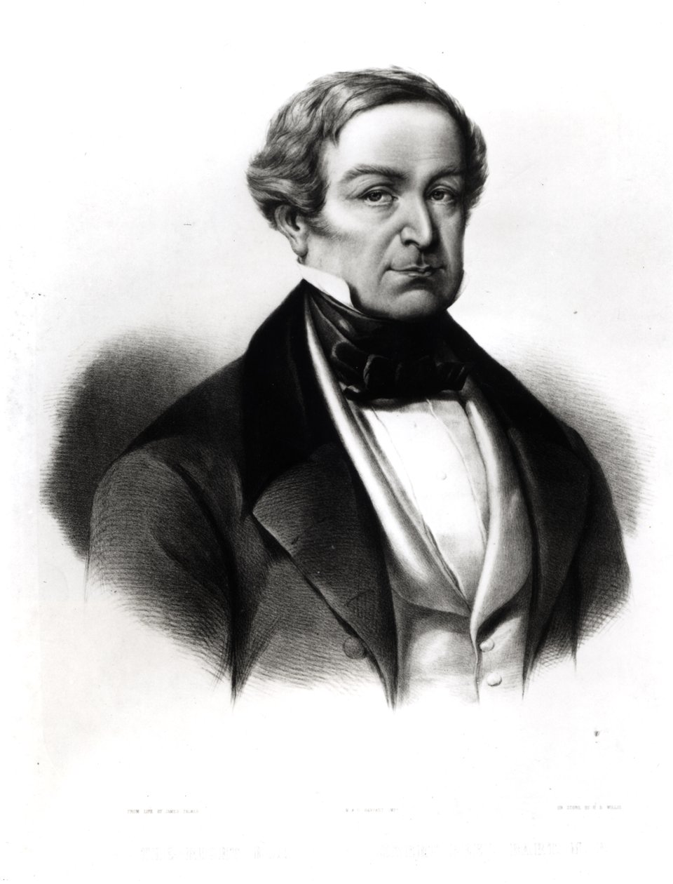 Retrato de Sir Robert Peel (1788-1850), grabado por Henry Brittan Willis (1810-84) de English School