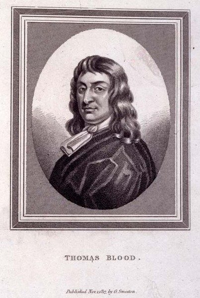 Retrato de Thomas Blood (c.1618-80), pub. por G. Smeeton de English School