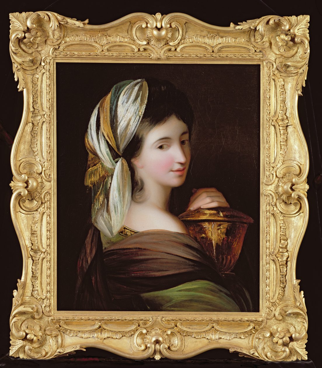 Retrato de una dama con vestido oriental, c.1890 de English School