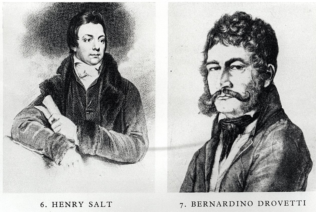 Retratos de Henry Salt y Bernardino Drovetti de English School