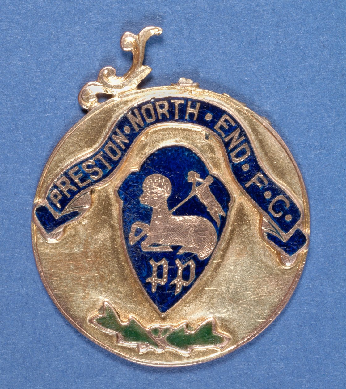Medalla del Preston North End Football Club, 1897-98 de English School