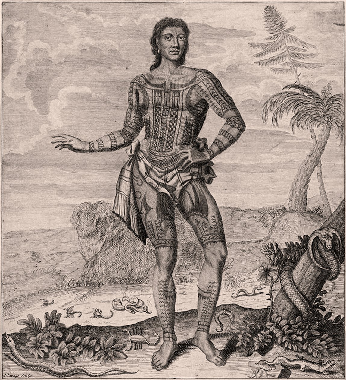 Príncipe Giolo de Filipinas, 1691 de English School