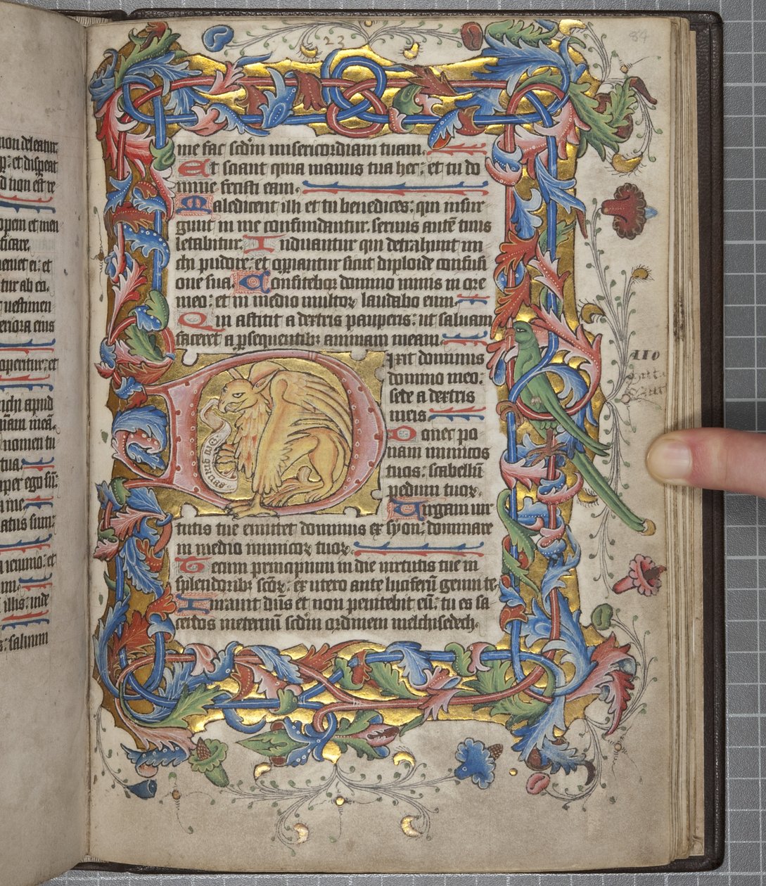 Salterio con calendario de uso Sarum, Fol 82 recto, c.1425-75 de English School