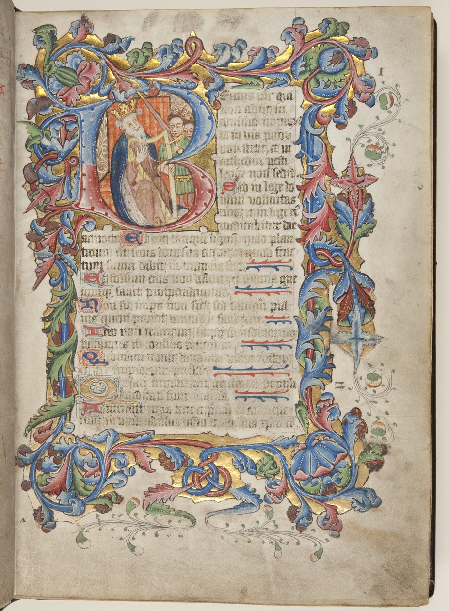 Salterio con calendario de uso Sarum, c.1425-75 de English School