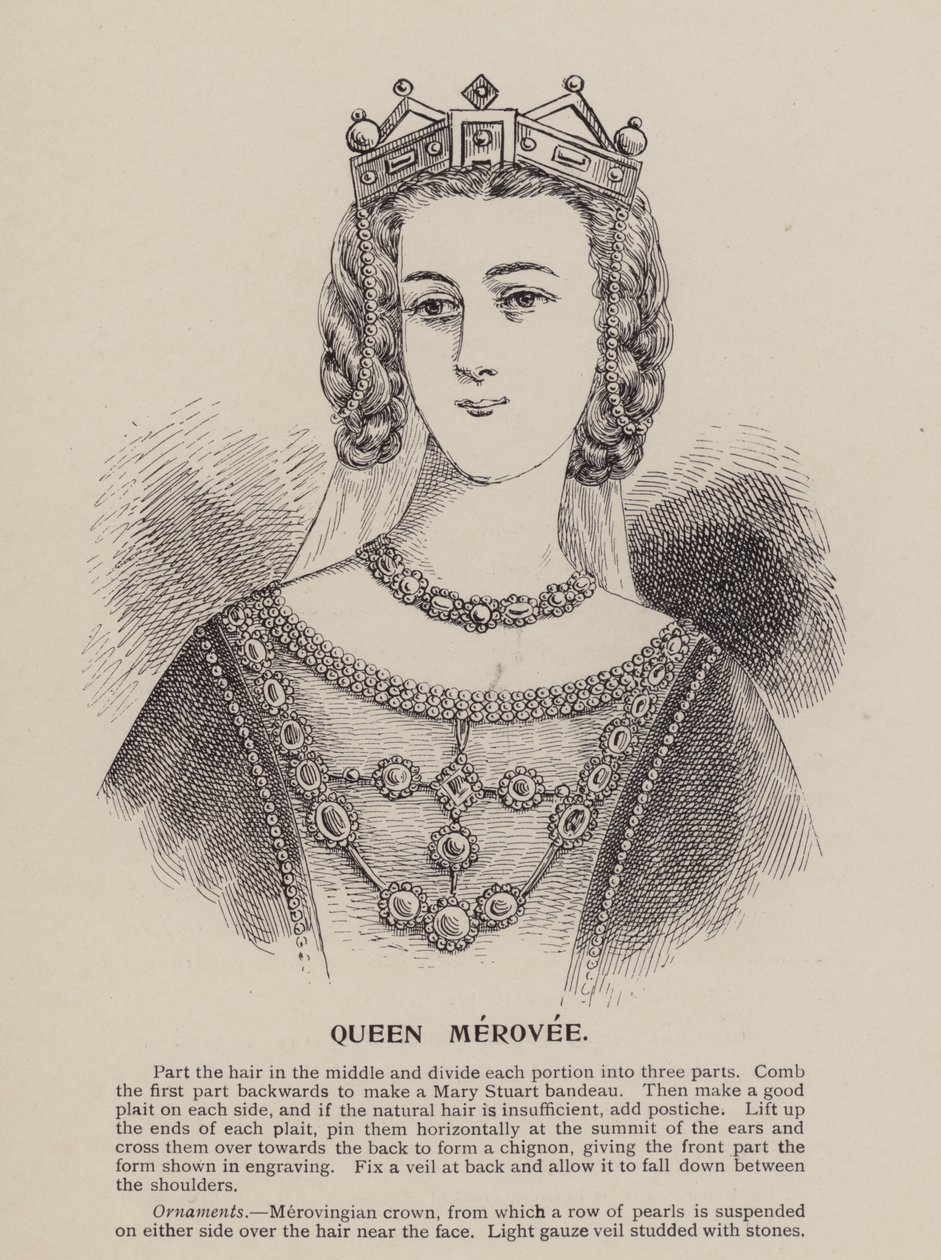 Reina Merovee (grabado) de English School
