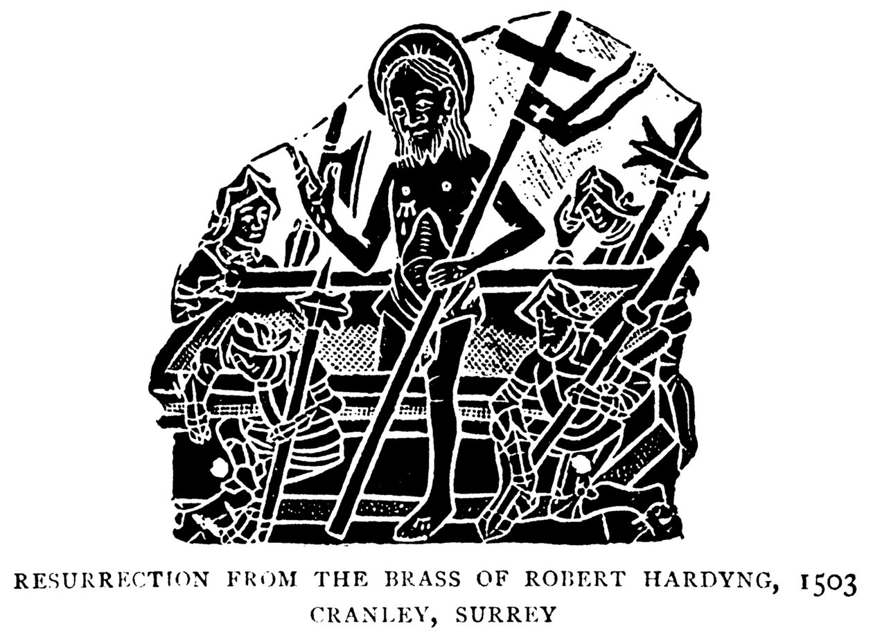 Resurrección del latón de Robert Hardyng de English School